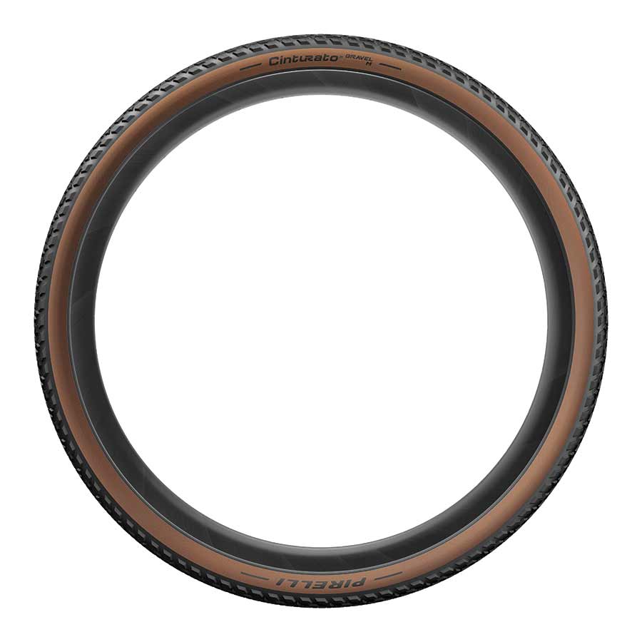 Pirelli, Cinturato Gravel M, Gravel Tire, 700x35C, Folding, Tubeless Ready, SpeedGrip, 127TPI, Tanwall
