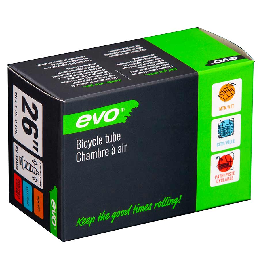 EVO, Presta, Tube, Length: 48mm, 20'', 1.25-1.50