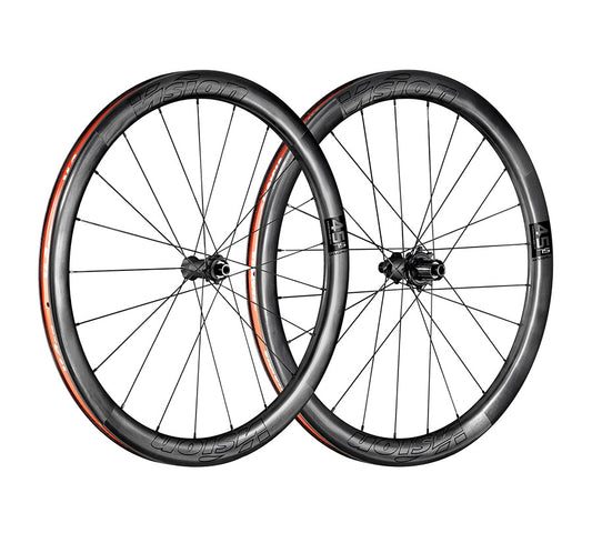 Vision, METRON 45 SL, Wheel, Front and Rear, 700C / 622, Holes: F: 21, R: 24, 12mm TA, F: 100, R: 142, Disc Center Lock, Shimano Road 11, Set