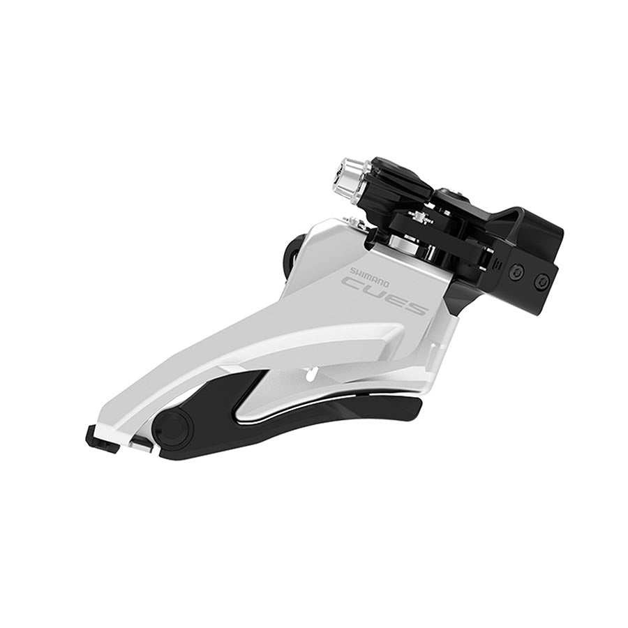 Shimano, CUES FD-U4000-L, Front Derailleur, 2x9/10, Swing: Top, Cable Pull: Dual, Low 28.6/31.8/34.9mm