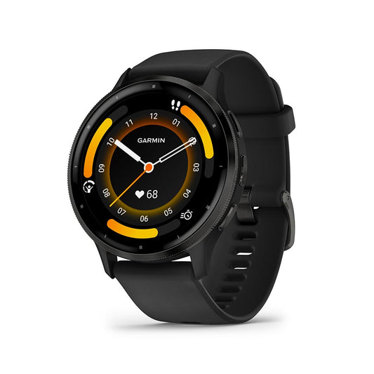 Garmin, Venu 3, Watch, Watch Color: Black, Wristband: Black - Silicone