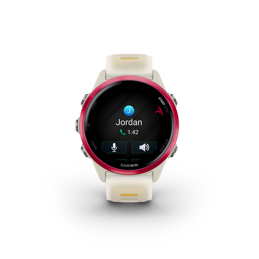 Garmin, Forerunner 570 42mm, Watch, Watch Color: Slate Grey, Wristband: Translucent Black/Black - Silicone