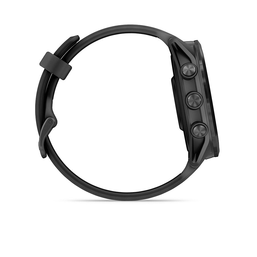 Garmin, Forerunner 570 47mm, Watch, Watch Color: Slate Grey, Wristband: Translucent Black/Black - Silicone