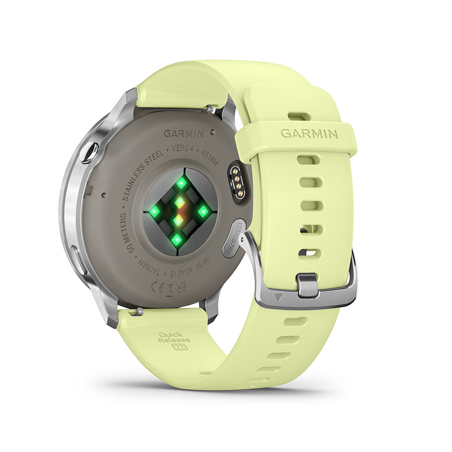 Garmin, Venu 4 45mm, Watch, Watch Color: Slate, Wristband: Black - Silicone